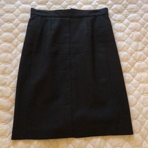 Judith & Charles black fine wool skirt